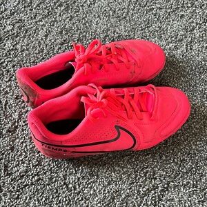 Nike Kids Tiempo Pink Soccer Shoes